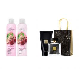 Set 2 buc. : Set Litle Black Dress pentru Ea si Set catifelat cu cirese