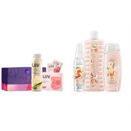 Set 2 buc. : Set Peach Velvet si Set LiiV cu aloe si colagen