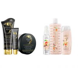 Set 2 buc. : Set Peach Velvet si Set pentru fata Black Caviar