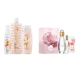 Set 2 buc. : Set cadou Célèbre pentru Ea si Set Peach Velvet