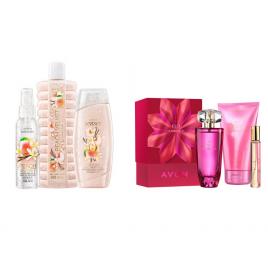 Set 2 buc. : Set cadou Eve Embrace pentru Ea si Set Peach Velvet
