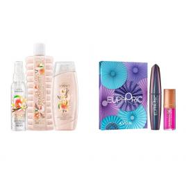 Set 2 buc. : Set cadou Mascara Euphoric & Ulei de buze si Set Peach Velvet