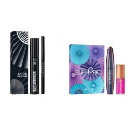 Set 2 buc. : Set cadou Mascara Euphoric & Ulei de buze si Set cadou pentru un machiaj de sarbatoare