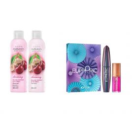 Set 2 buc. : Set cadou Mascara Euphoric & Ulei de buze si Set catifelat cu cirese