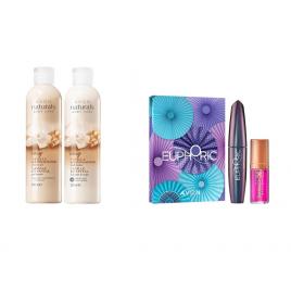 Set 2 buc. : Set cadou Mascara Euphoric & Ulei de buze si Set catifelat cu vanilie