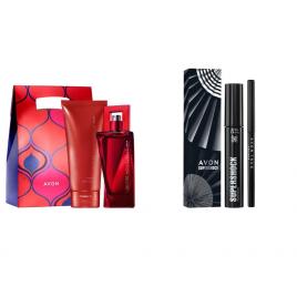 Set 2 buc. : Set cadou pentru un machiaj de sarbatoare si Set Attraction Desire pentru Ea