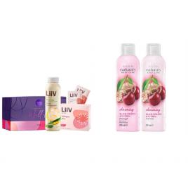 Set 2 buc. : Set catifelat cu cirese si Set LiiV cu aloe si colagen