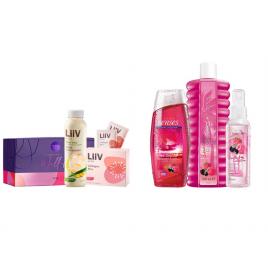 Set 2 buc. : Set cocktail la piscina si Set LiiV cu aloe si colagen