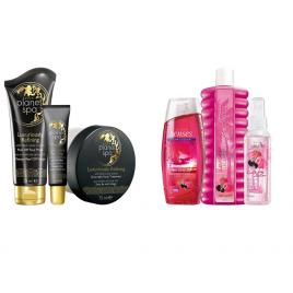 Set 2 buc. : Set cocktail la piscina si Set pentru fata Black Caviar