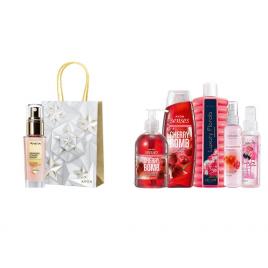 Set 2 buc. : Set de rasfat cu cirese pentru Ea si Set cadou pentru lifting Anew