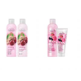 Set 2 buc. : Set parfumat Naturals Cocktail si Set catifelat cu cirese