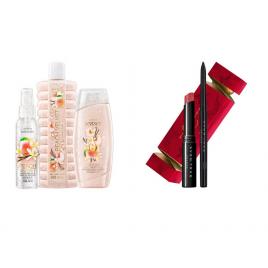 Set 2 buc. : Set pentru ochi si buze Eternal Flame si Set Peach Velvet