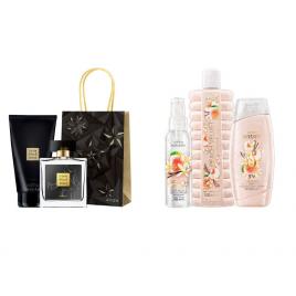 Set 2 buc. : Set Peach Velvet si Set Litle Black Dress pentru Ea