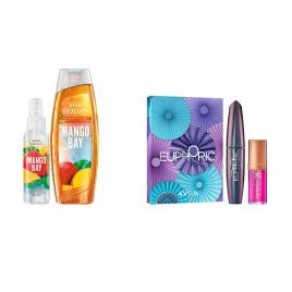 Set 2 buc. : Set cadou Mascara Euphoric & Ulei de buze si Set parfumat cu mango