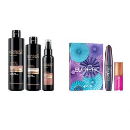 Set 2 buc. : Set cadou Mascara Euphoric & Ulei de buze si Set pentru volum