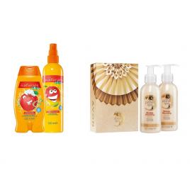 Set 2 buc. : Set cadou cu sapun si crema si Set pentru par rebel