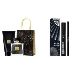 Set 2 buc. : Set cadou pentru un machiaj de sarbatoare si Set Litle Black Dress pentru Ea