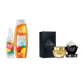 Set 2 buc. : Set cadou pretios pentru ingrijirea tenului si Set parfumat cu mango
