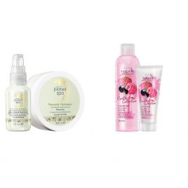 Set 2 buc. : Set parfumat Naturals Cocktail si Set pentru corp cu ulei de masline mediteraneean