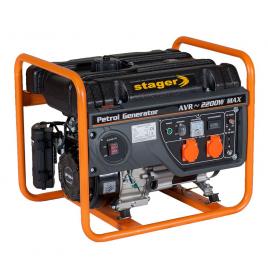 Generator curent electric Stager GG 2800, 2 KW, 163 cm³, 3600 rpm, 15 l, benzina, pornire la sfoara