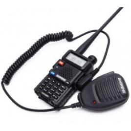 Statie radio walkie talkie baofeng uv-5r 8 w cu microfon exterior