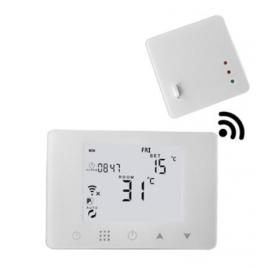 Termostat wireless hy09 pentru centrale termice gaz controlat prin wifi si internet compatibil alexa si google home