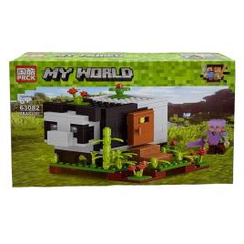 Set de constructie PRCK, MyWorld of Minecraft cu parti mobile, 281 piese