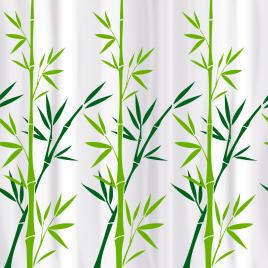 Perdea baie din material textil(model bambus) bamboo green-tatkraft