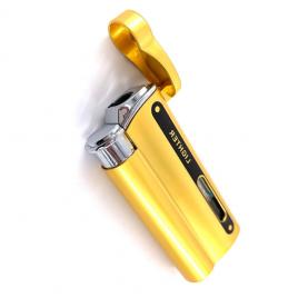 Bricheta antivant Pure Gold, incarcare gaz, material metal