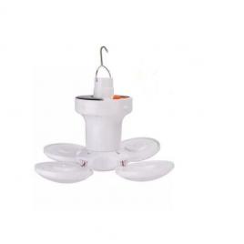 Lampa solara de urgenta White Butterfly, incarcare solara si usb, alb