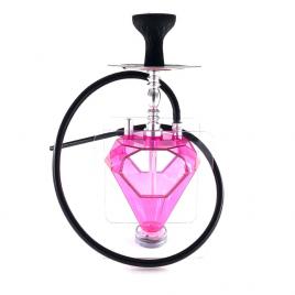 Narghilea Hookah Heart of The House, 1 furtun, LED, 55 cm, roz