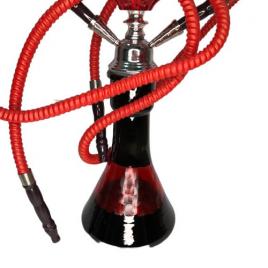 Narghilea Hookah Red Palestin, 2 furtun, rosie, 55 cm, DIMITRIS-197