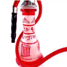 Narghilea Hookah Soulmates cu 1 furtun, 55 cm, rosie DIMITRIS-150