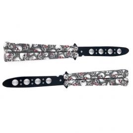 Set cuprins din 2 bricege Butterfly Balisong, fara tais,  Devil Brothers