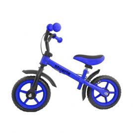 Bicicleta fara pedale pentru copii 2-5 ani, 12 inch, Albastra, Cu frana de mana si sezut reglabil
