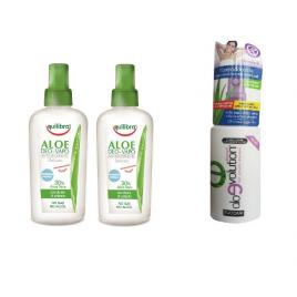 Set 2 deodorante ALOE DEO-VAPO + Aloevolution DEOEPIL - CADOU, 2 flacoane x 75 ml, 1 flacon 50 ml