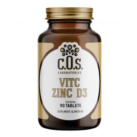 Vitamina C Zinc D3, COS Laboratories, 90 tablete