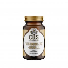 Vitamina D3 4000 I.U., COS Laboratories; 90 Tablete, 13,5 g