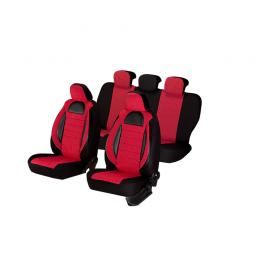 Huse scaune auto GOLF V Negru-Rosu