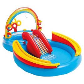 Piscina gonflabila Intex - Rainbow ring 297 x 193 x 135 cm