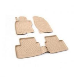 Set covoare cauciuc stil tavita BEJ Volkswagen TIGUAN 2007 -2016