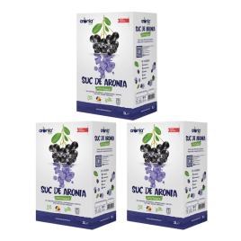 Pachet 3 cutii suc de ARONIA ECO 3L