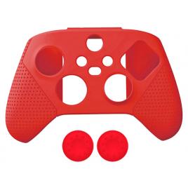 Carcasa Tip Husa de Silicon Premium, Controller Xbox Series X, Protectie Completa, Anti-Socuri, Zgarieturi, Anti-Alunecare, Rosu