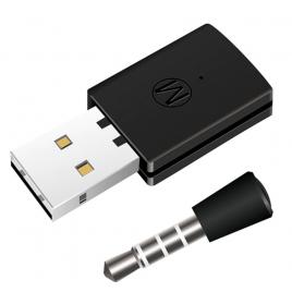 Mini Microfon Wireless cu Mufa Jack 3.5mm, Dongle USB Receiver, BT4.0, Compatibil Universal, Xbox, PS5, PS4, PC, Negru