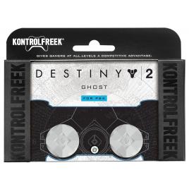 Set 2 Bucati Thumbgrip din Silicon Performance KontrolFreek Destiny 2 Ghost, Thumbstick Accesoriu Controller PS5, PS4, Crestere Acuratete si Confort, Alb