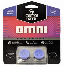 Set 2 Bucati Thumbgrip din Silicon Performance KontrolFreek OMNI, Thumbstick Accesoriu Controller PS5, PS4, Crestere Acuratete si Confort, Mov