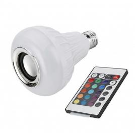 Bec led rgb , cu difuzor pentru muzica, bluetooth 4.0 , multicolor