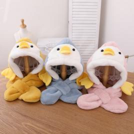 Caciulita plusata pentru copii - pinguin (marime disponibila: 4 ani, culoare: