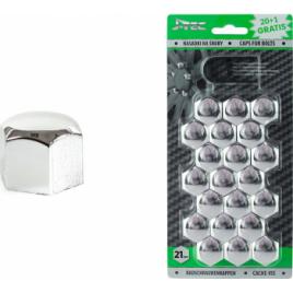 Set capace prezoane 21 mm culoare Crom