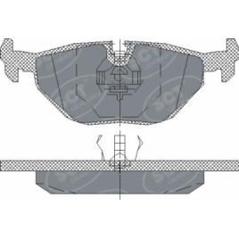 set placute frana spate BMW seria 3 E46 E36 -Sct